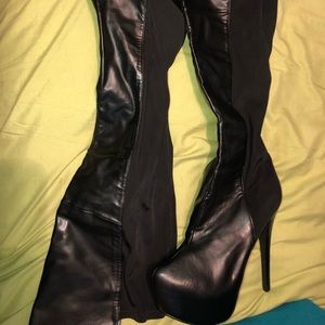 Black Knee high boots